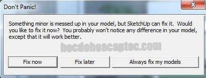 Tổng hợp những lỗi thường gặp trong Sketchup và cách khắc phục Tổng Hợp Những Lỗi Thường Gặp Trong Sketchup Và Cách Khắc Phục