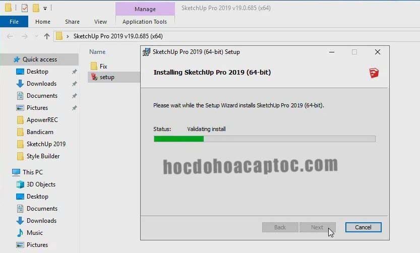Hướng Dẫn Cài Đặt Sketchup 2019