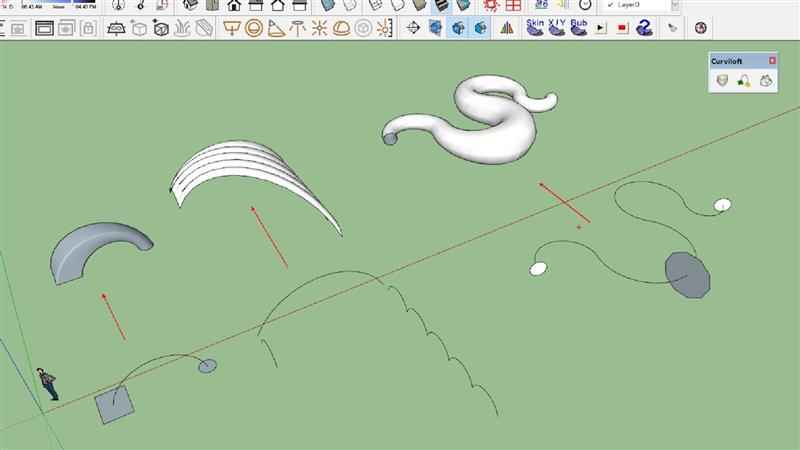 Hướng Dẫn Sử Dụng Plugin Curviloft Trong Sketchup