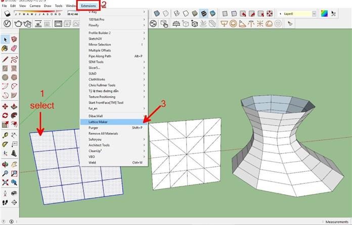 Hướng Dẫn Sử Dụng Plugin Plugin&Nbsp;Lattice Maker Trong Sketchup