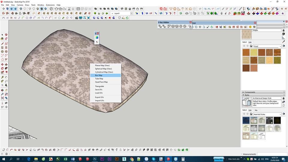 Hướng Dẫn Làm Vật Liệu Trong Sketchup
