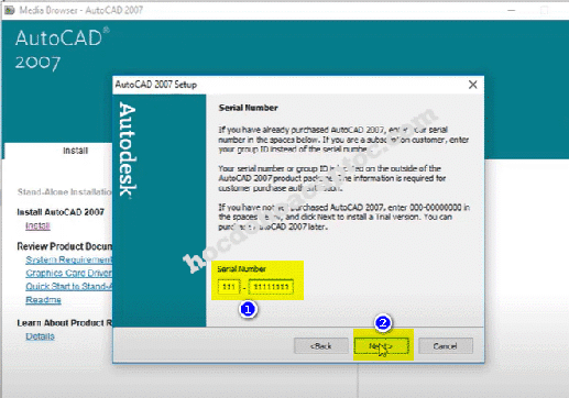 Hướng Dẫn Cài Đặt Autocad 2007