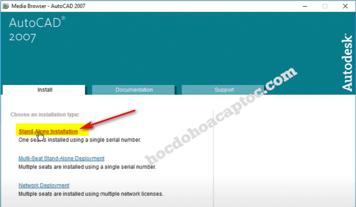 Hướng Dẫn Cài Đặt Autocad 2007