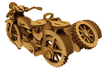 File CNC Mô hình xe máy Sidecar File Cnc Mô Hình Xe Máy Sidecar