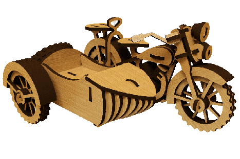 File CNC Mô hình xe máy Sidecar File Cnc Mô Hình Xe Máy Sidecar