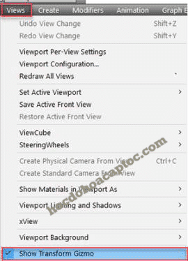 3Ds Max Lỗi Mất Hệ Trục Tọa Độ X Y Z