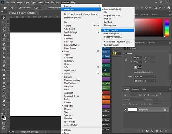 Cách lấy lại tất cả thanh công cụ phần mềm Adobe pts ai Cách Lấy Lại Tất Cả Thanh Công Cụ Phần Mềm Adobe Pts Ai