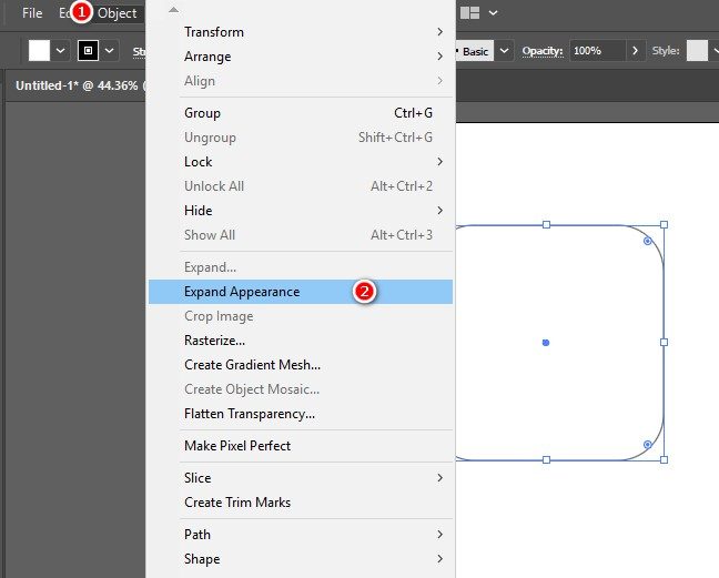 Các cách vẽ bo góc trong illutrator Các Cách Vẽ Bo Góc Trong Illutrator