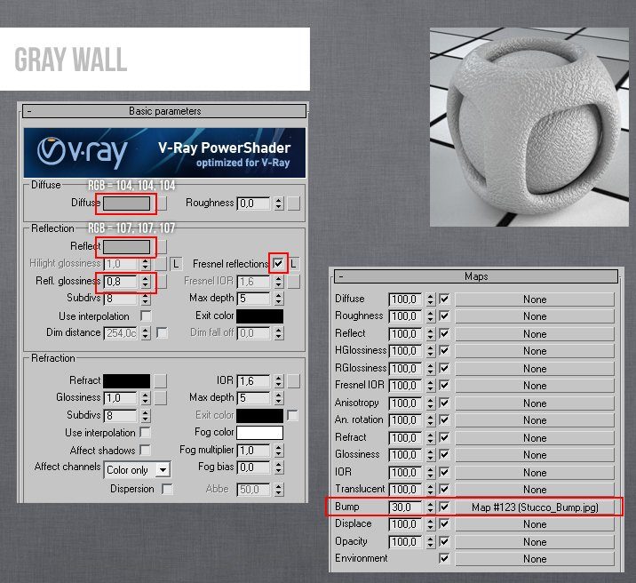 Chi Tiết Setting Vật Liệu Trên 3Ds Max