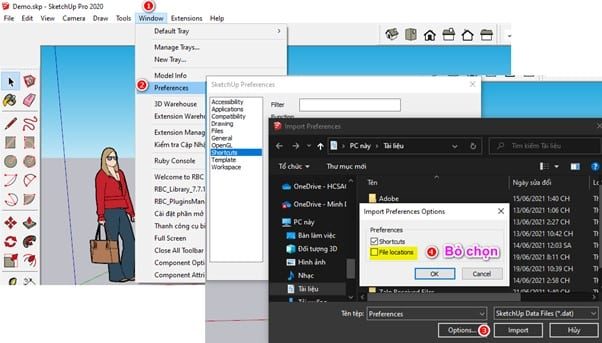 Hướng Dẫn Setting Sketchup