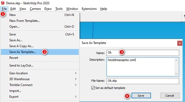 Hướng Dẫn Setting Sketchup