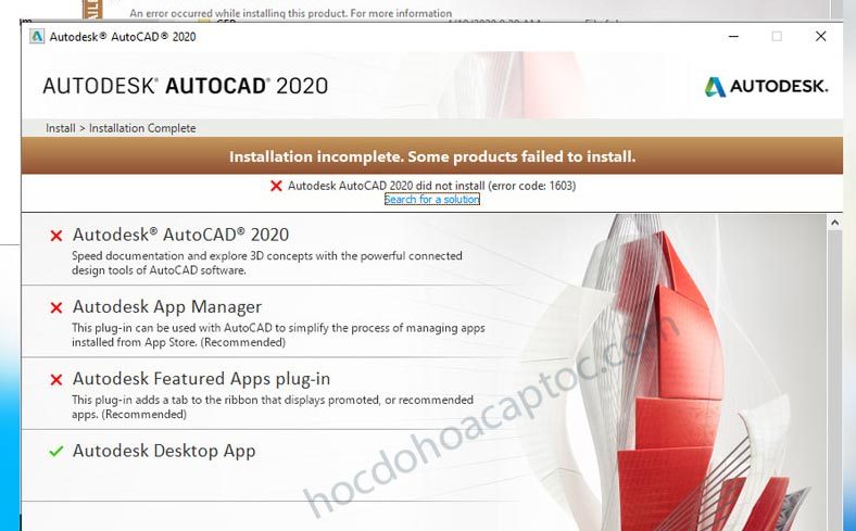 Tổng Hợp Lỗi Autocad Và Cách Khắc Phục