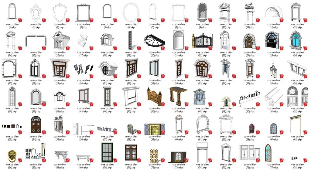 Chia Sẻ File Sketchup Tân Cổ Điển