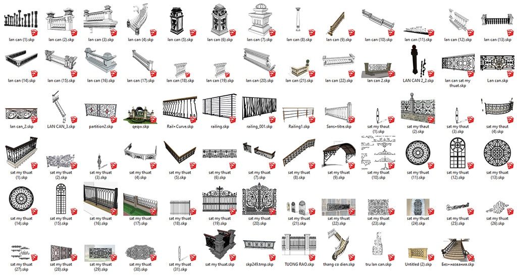 Chia Sẻ File Sketchup Tân Cổ Điển
