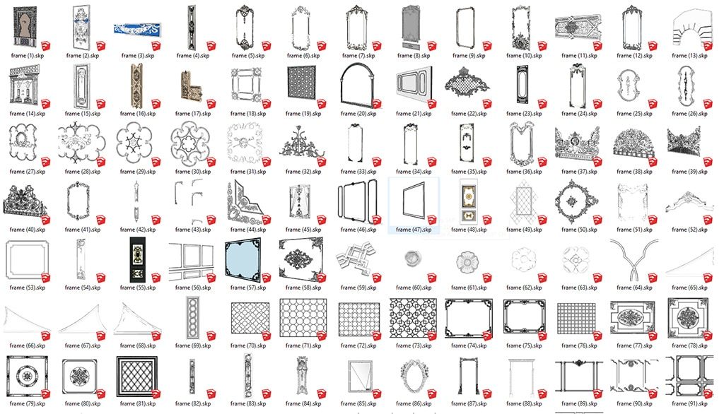 Chia Sẻ File Sketchup Tân Cổ Điển