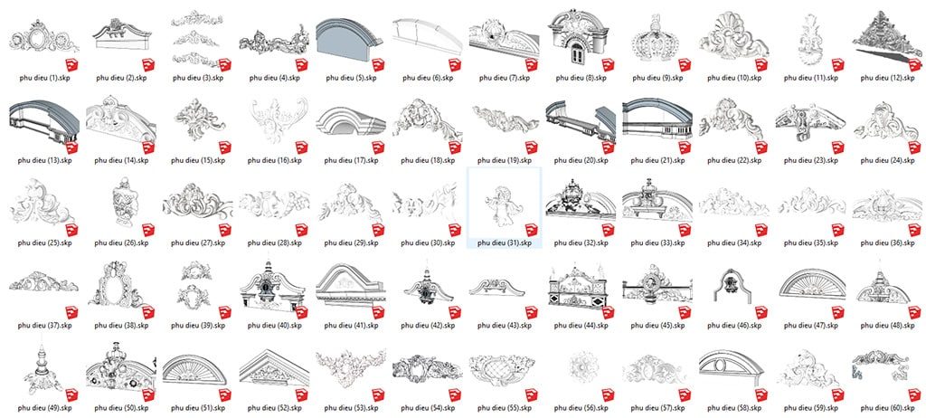 Chia Sẻ File Sketchup Tân Cổ Điển