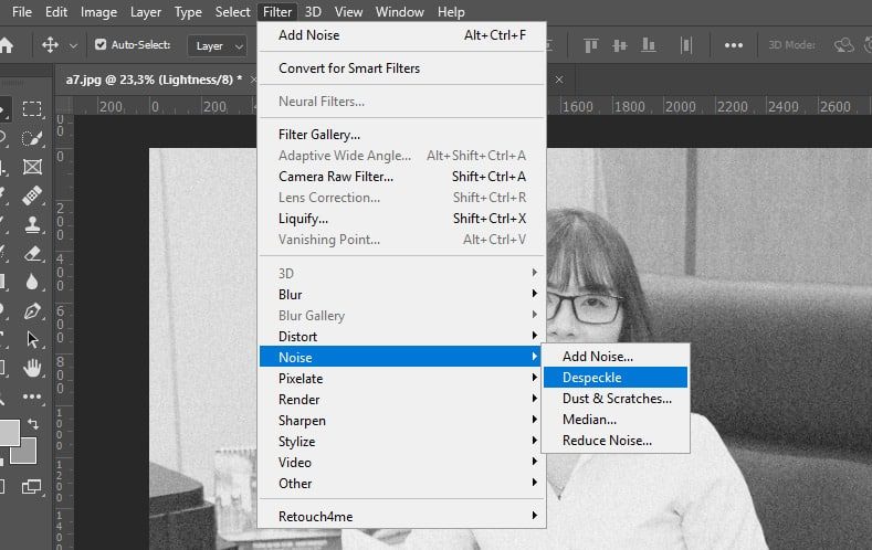 Học photoshop cách làm nét ảnh trong photoshop Cách Khử Nhiễu Ảnh