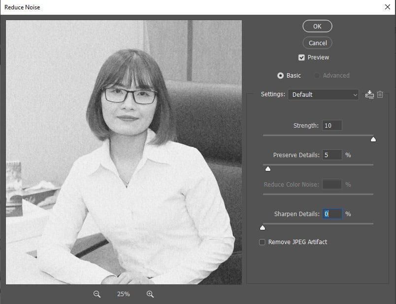 Học photoshop cách làm nét ảnh trong photoshop Cách Khử Nhiễu Ảnh