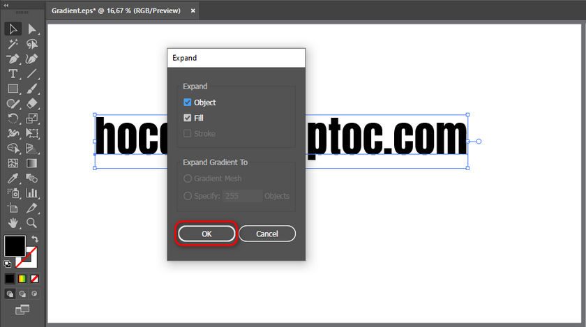 3 cách tạo chữ đẹp màu gradient trong ai 3 Cách Tạo Chữ Đẹp Màu Gradient Trong Ai