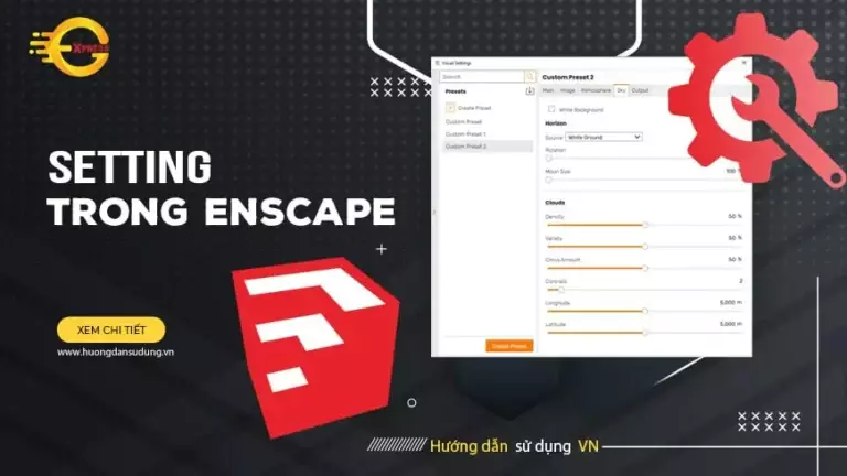 Setting Trong Enscape Banner