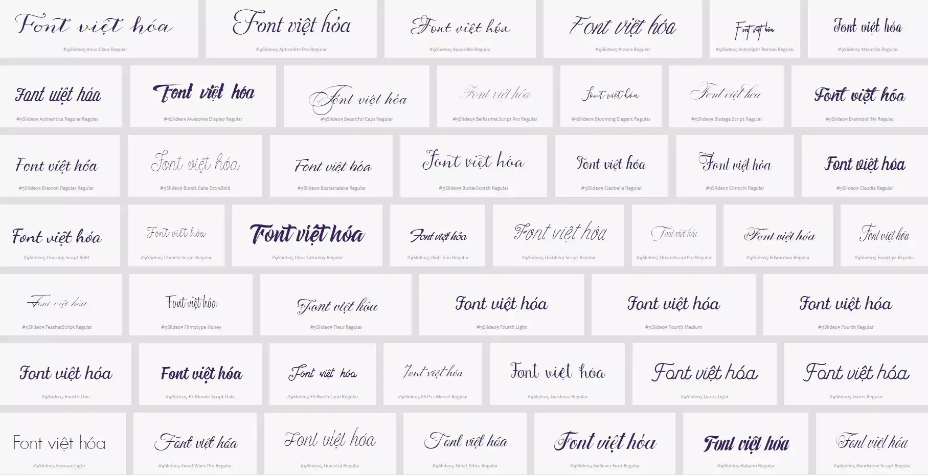 Hình Ảnh Chi Tiết Font Chữ