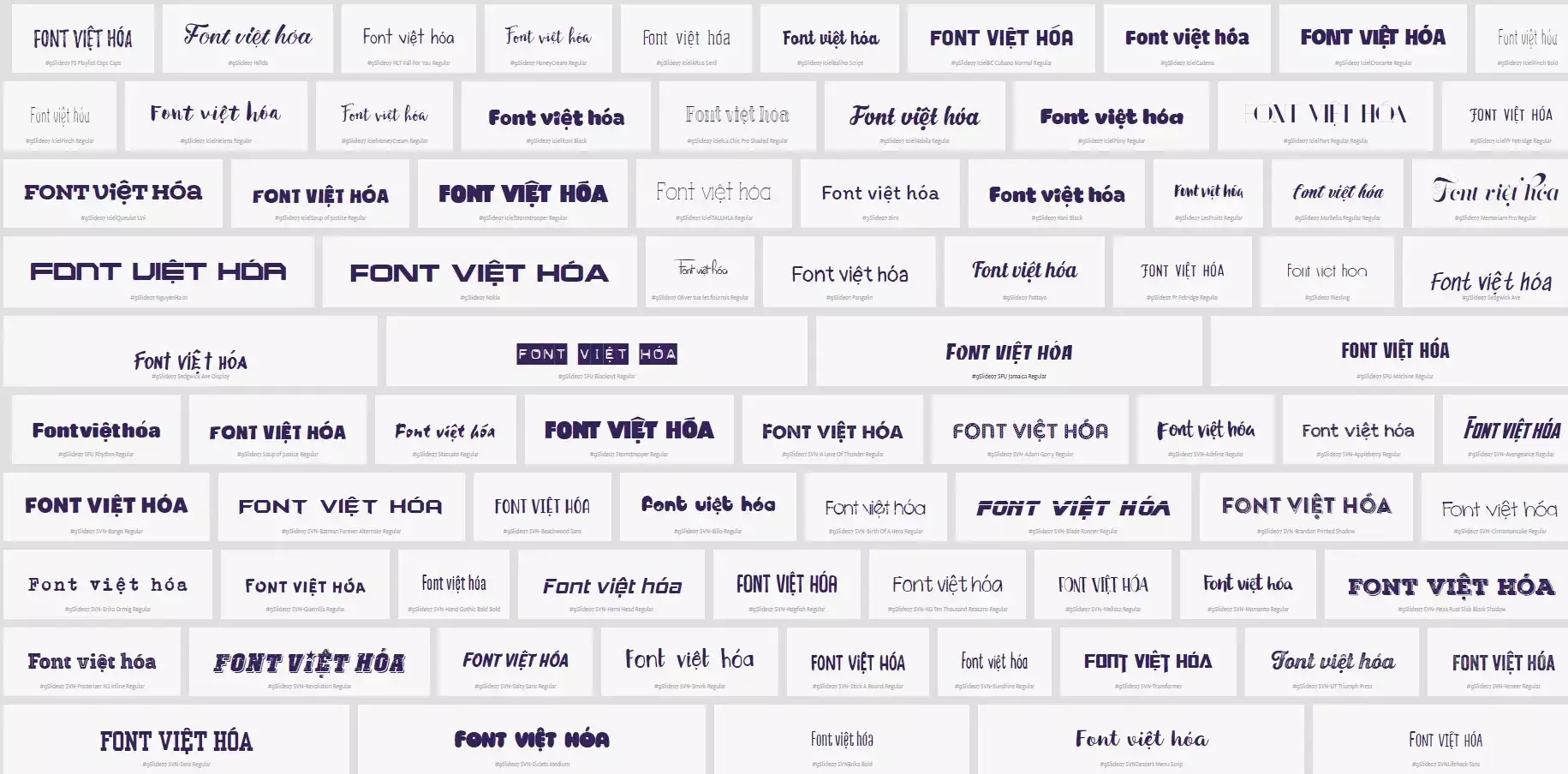 Hình Ảnh Chi Tiết Font Chữ