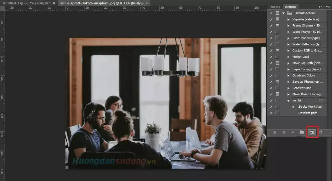 Cách Tạo Action Photoshop