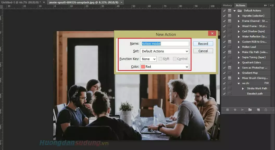 Action Photoshop