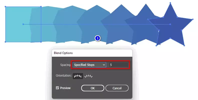 Blend Trong Illustrator