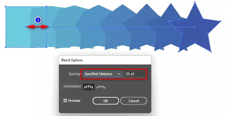Blend Trong Illustrator