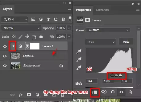 Cách Tạo Mưa Trong Photoshop