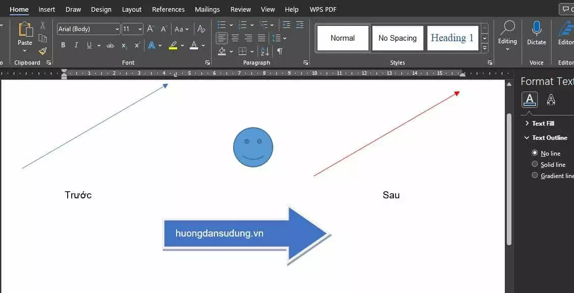 Cách Vẽ Mũi Tên Trong Word