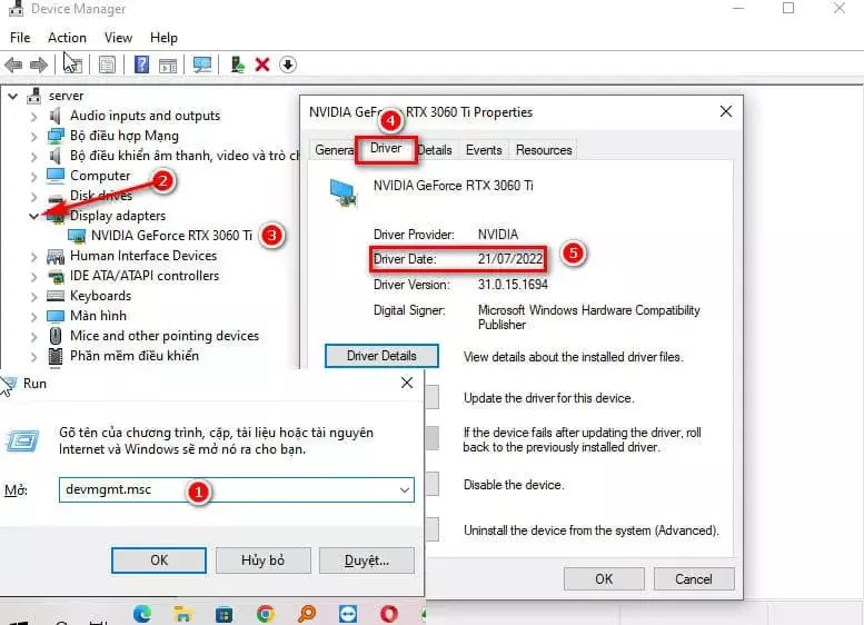 Khắc phục lỗi Enscape Render bị văng file Kiểm Tra Driver Vga Cập Nhật Hay Chưa