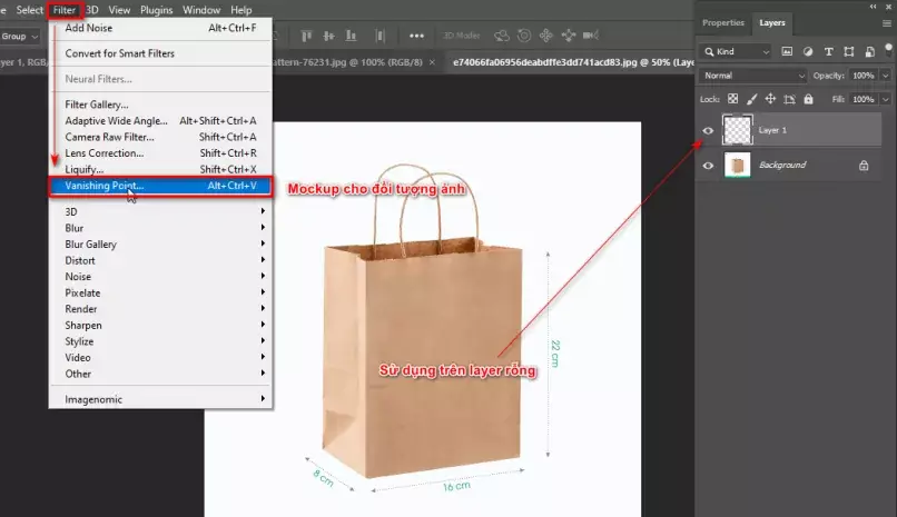Cách mockup túi đơn giản trong photoshop Cách Mockup Túi Đơn Giản Trong Photoshop