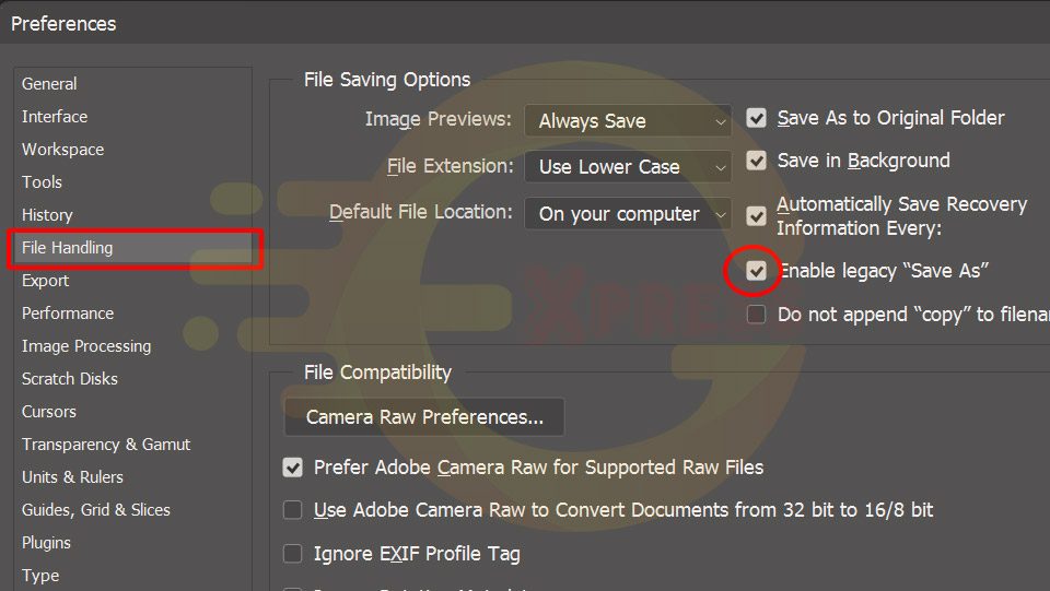 Thay đổi cách lưu file photoshop giống các phiên bản cũ Hướng Dẫn Thay Đổi Cách Lưu File Photoshop Giống Các Phiên Bản Cũ