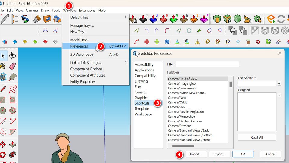 Toàn Bộ Phím Tắt Sketchup Và Cách Sử Dụng