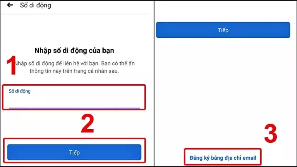 1 Số Điện Thoại/Email Được Tạo 1 Tài Khoản Duy Nhất