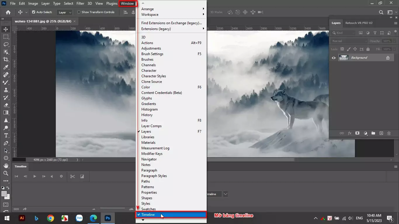 Cách Tạo Ảnh Chuyển Động Trong Photoshop