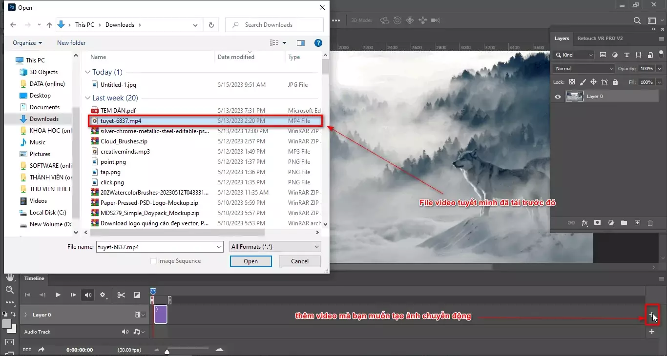 Cách Tạo Ảnh Chuyển Động Trong Photoshop
