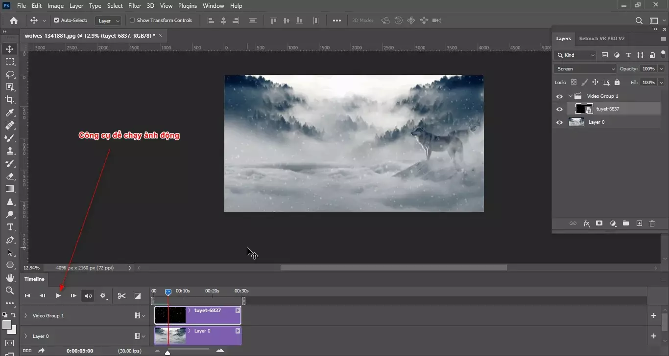 Cách Tạo Ảnh Chuyển Động Trong Photoshop