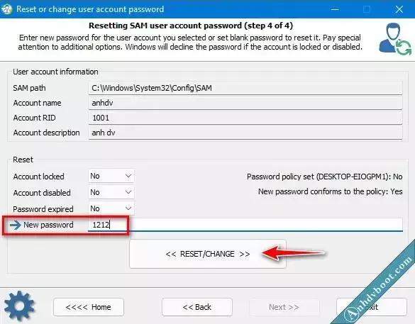 Cách Phá Mật Khẩu Windows Reset Password Windows Mới Nhất