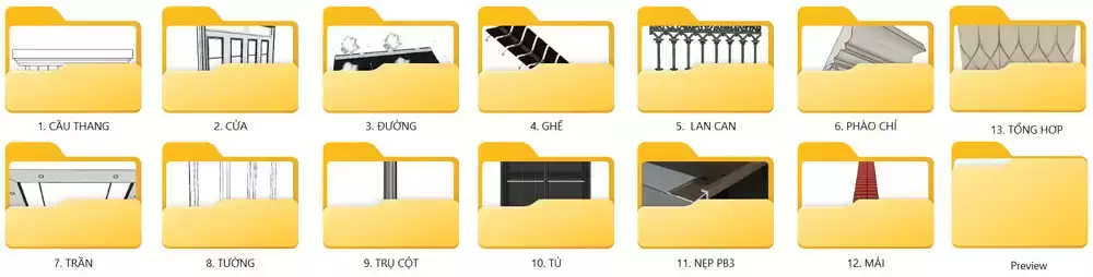 Thư viện profile builder cho Sketchup công cụ vẽ siêu tốc Thư Mục Thư Viện Sketchup