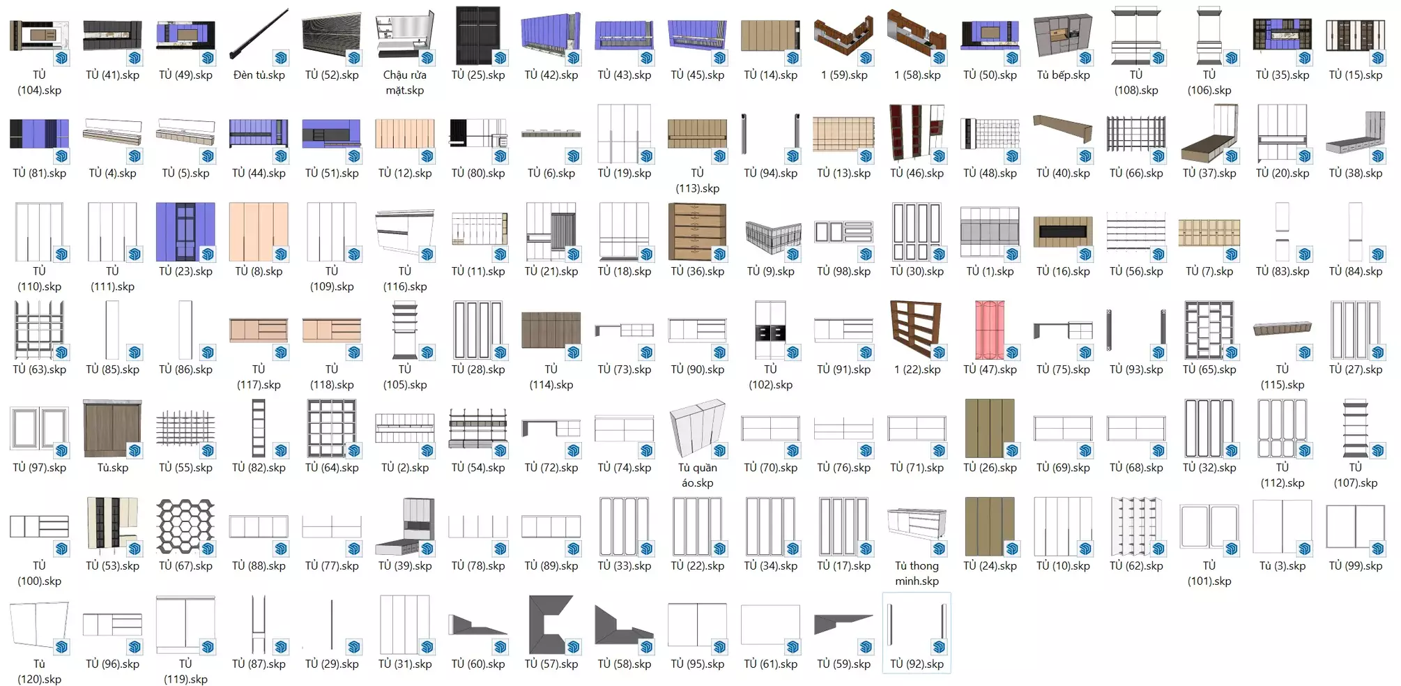 Thư viện profile builder cho Sketchup công cụ vẽ siêu tốc Thư Viện Tủ