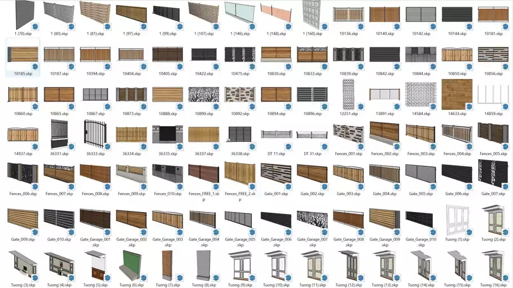 Thư viện profile builder cho Sketchup công cụ vẽ siêu tốc Thư Viện Tường Cho Sketchup