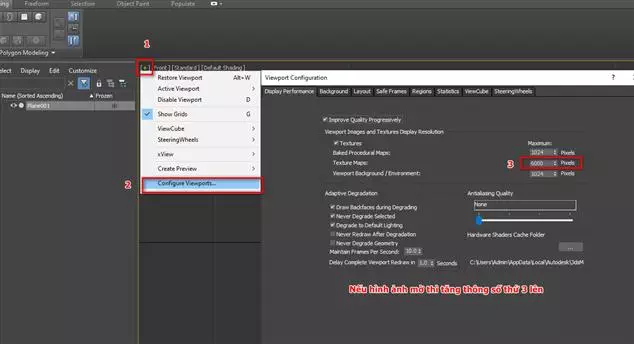 Hướng dẫn đưa hình vào trong 3DS MAX để vẽ theo