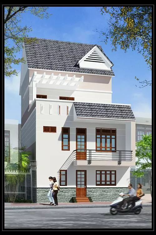 view 2 Chia sẻ file thiết kế nhà bằng autocad P2