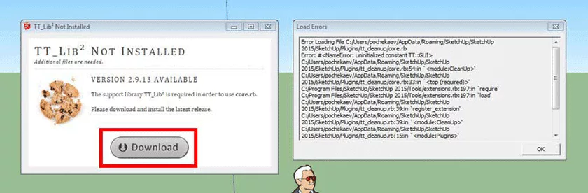 Error loading file hocdohoacaptoc.com 1 Tổng hợp những lỗi thường gặp trong Sketchup và cách khắc phục