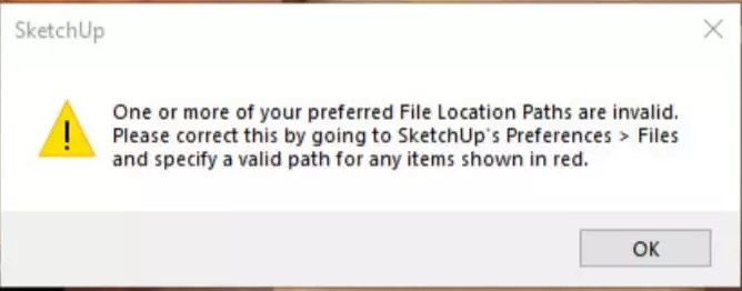 loi sketchup bat len thong bao Tổng hợp những lỗi thường gặp trong Sketchup và cách khắc phục