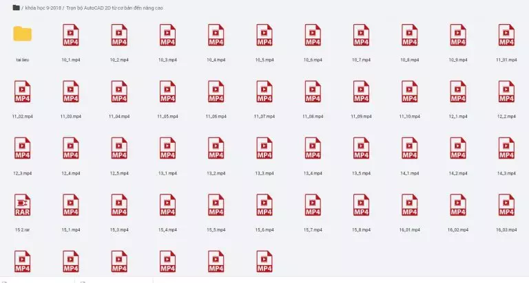 chia se video khoa hoc autocad chi tiet tu co ban den nang cao