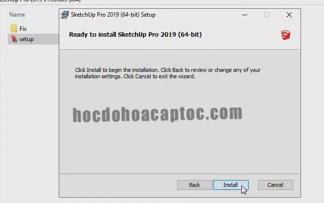 Hướng dẫn cài đặt Sketchup Pro 2019 Hướng dẫn cài đặt Sketchup 2019